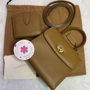 Vintage Coach Gracie Citron 4413 Italy 1996 Top Handle Crossbody with Wallet